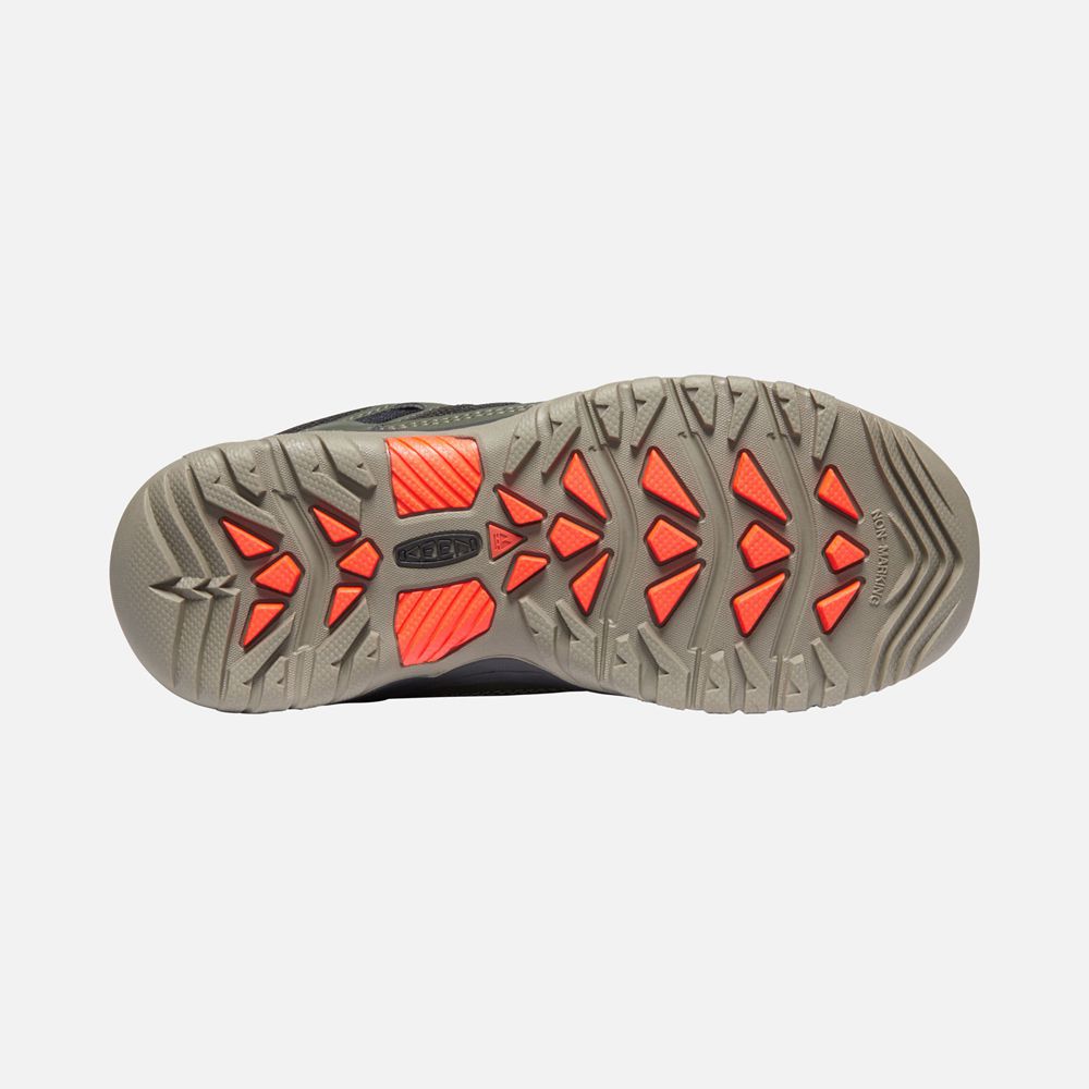 Baskets Keen Enfant Vert Olive/Orange | Targhee Sport Vent Shoes | WGSPF-2769